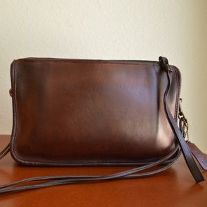 RARE Vintage Coach 1970s NYC Leather Crossbody